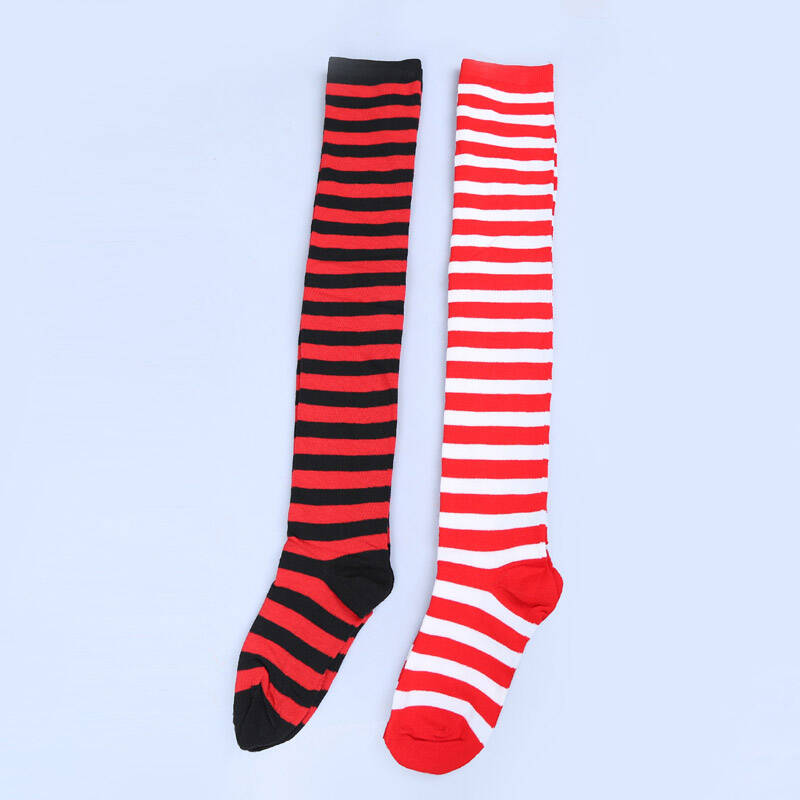 舞依芭2015圣诞节红白宽条纹圣诞袜酒吧ds演出服配饰舞会派对饰品