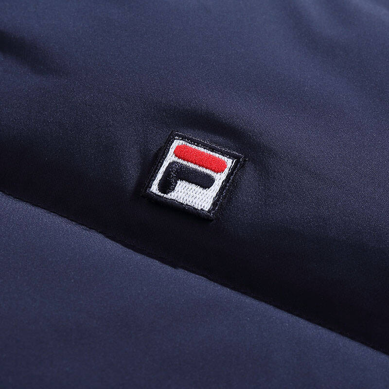 fila斐乐冬季新款男上装连帽羽绒服|25443950 传奇蓝-nv m