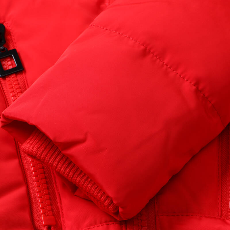 maxchic玛汐2015冬摩登时尚明贴袋不规则下摆大貉子毛领羽绒服21636