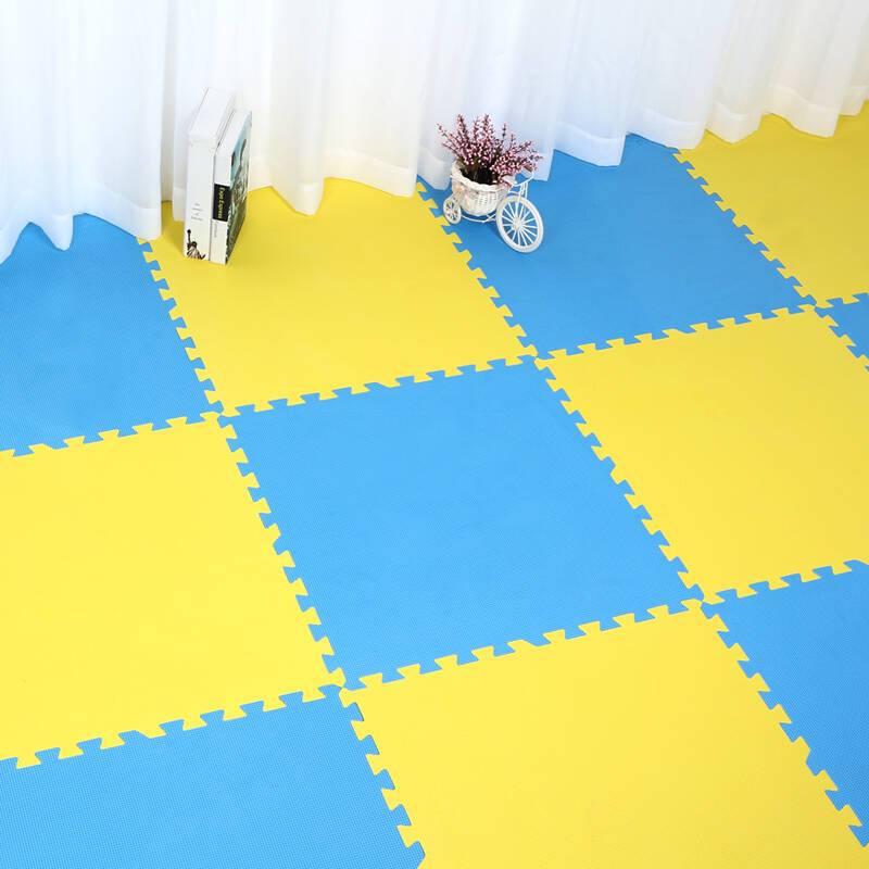 丽姿eva地垫 纯色泡沫环保地板拼接儿童防滑爬行垫30*30*1cm 9片装