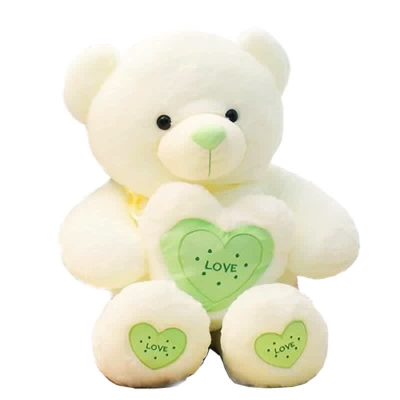 毛绒玩具抱心熊泰迪熊公仔布娃娃熊猫玩偶可爱大号生日礼物 黄色爱心