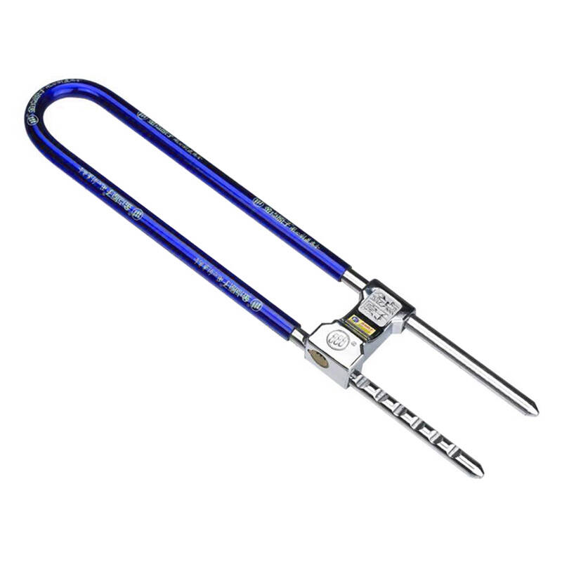 金点原子goldatom玻璃门长u型防盗锁具 双开门玻璃门锁超b级防盗锁