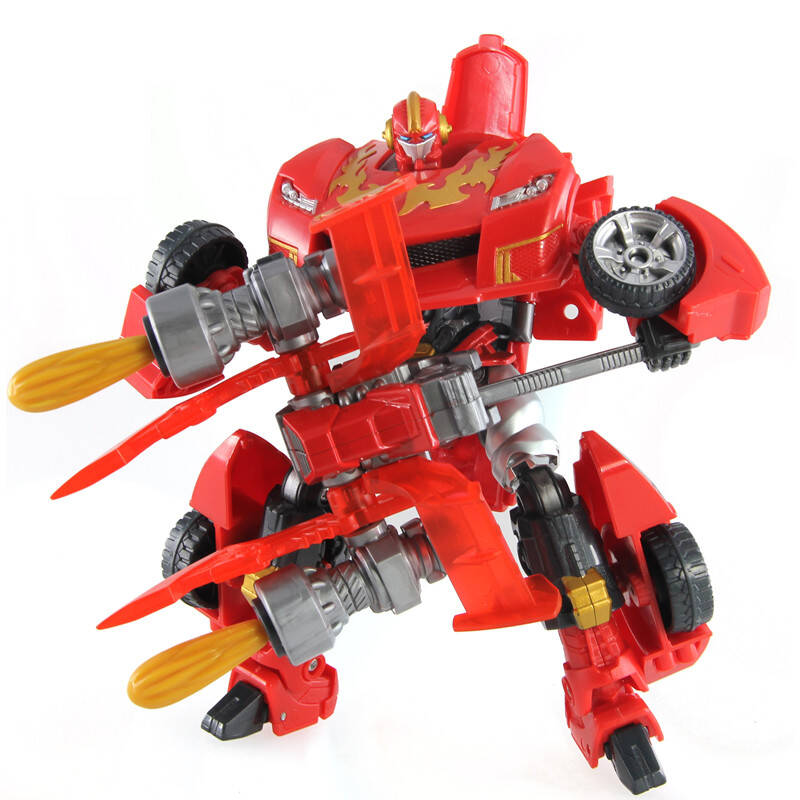 奥迪双钻auldey 武战道 变形机器人 男孩变形玩具火雷霆力元霸 升级版
