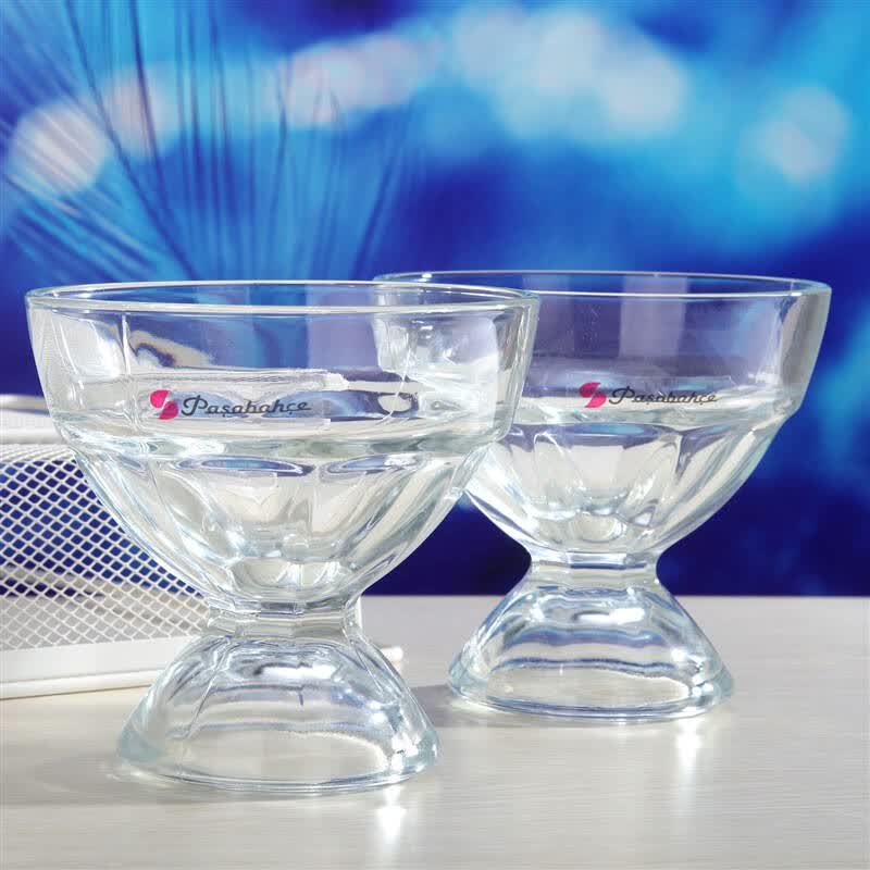 帕莎(pasabahce) 玻璃甜品杯 280ml冰激凌 雪糕 双球杯 2只装51108