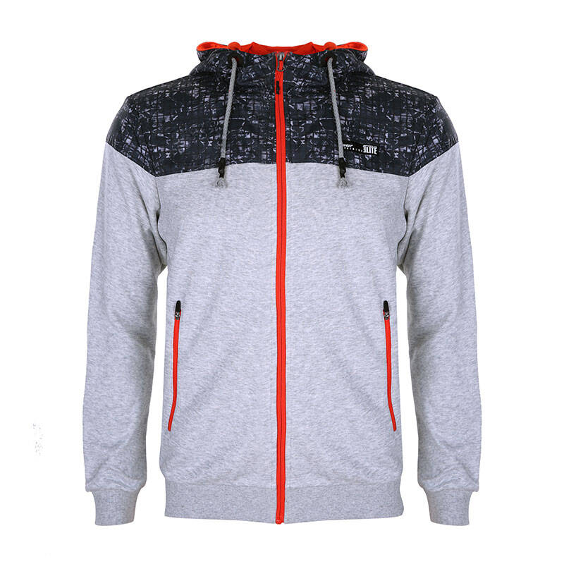 361度男装卫衣2016春季新款跑步训练运动服休闲外套551614802a 铅花灰