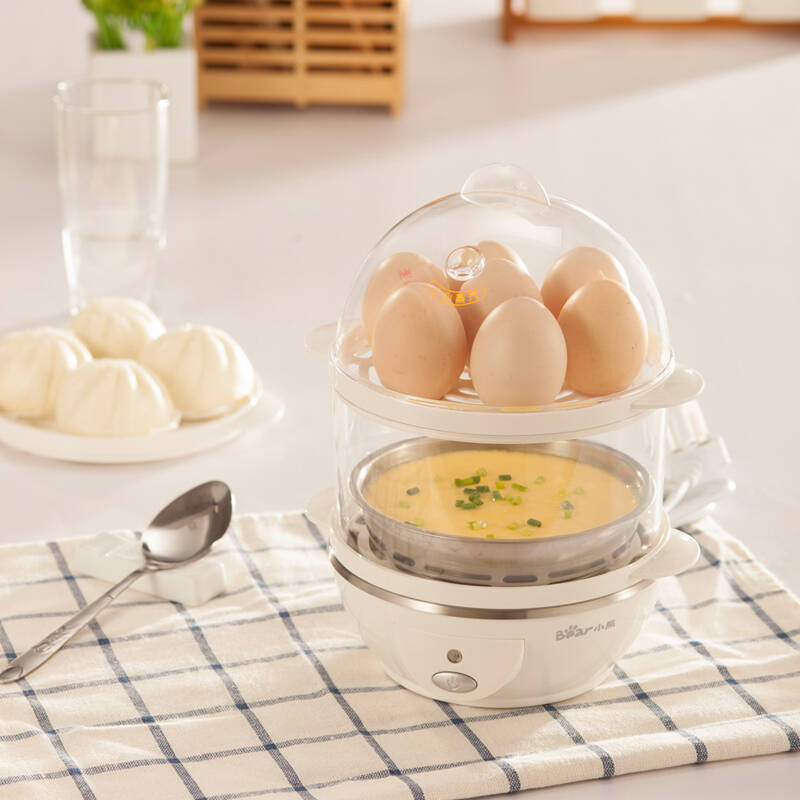 小熊(bear) zdq-206 煮蛋器 双层蒸蛋器 自动断电