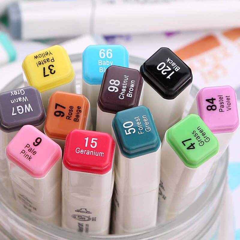 touch liit6代六代双头油性酒精马克笔涂鸦漫画手绘设计马克笔 标准40