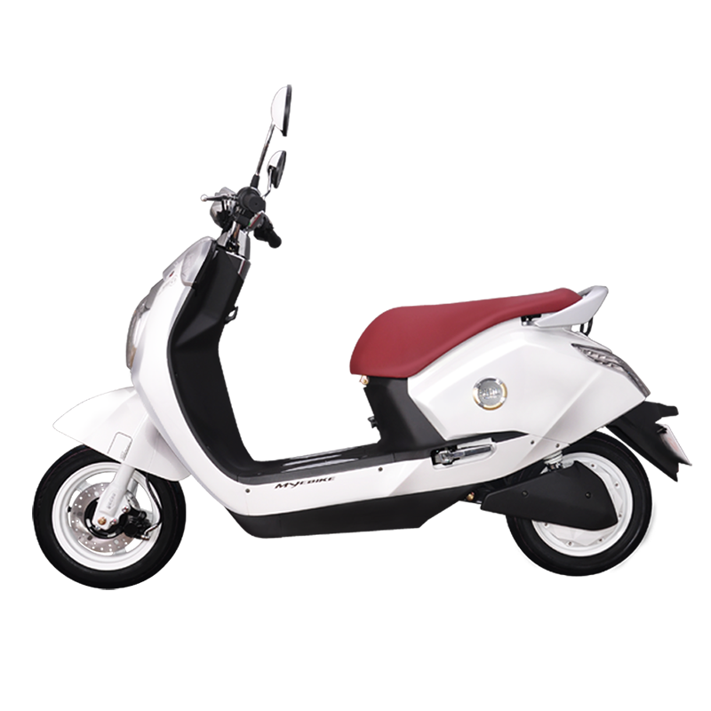 雅迪电动车 电摩mk-钻石 电动摩托车小电摩电瓶车 高端电动车 皎月白