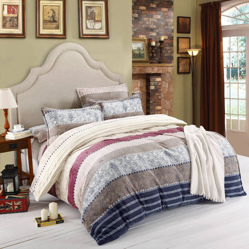 佰鼎(bedding)超柔法莱绒温暖舒适四件套床上用品 玛丽梦露 200*230cm