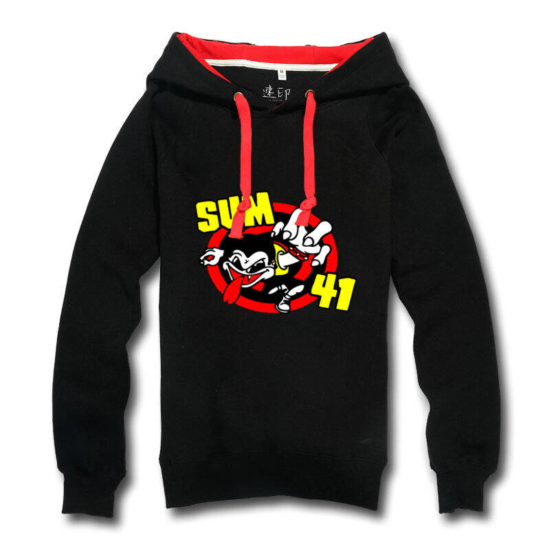 男款女款通穿有加肥加大码纯棉加厚连帽卫衣摇滚-魔数41-sum41-05