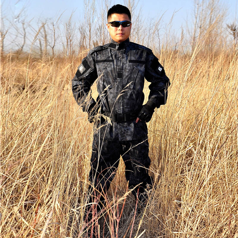 m 透气军迷服饰丛林蟒纹迷彩服套装男士训作服特种兵警服迷彩户外服