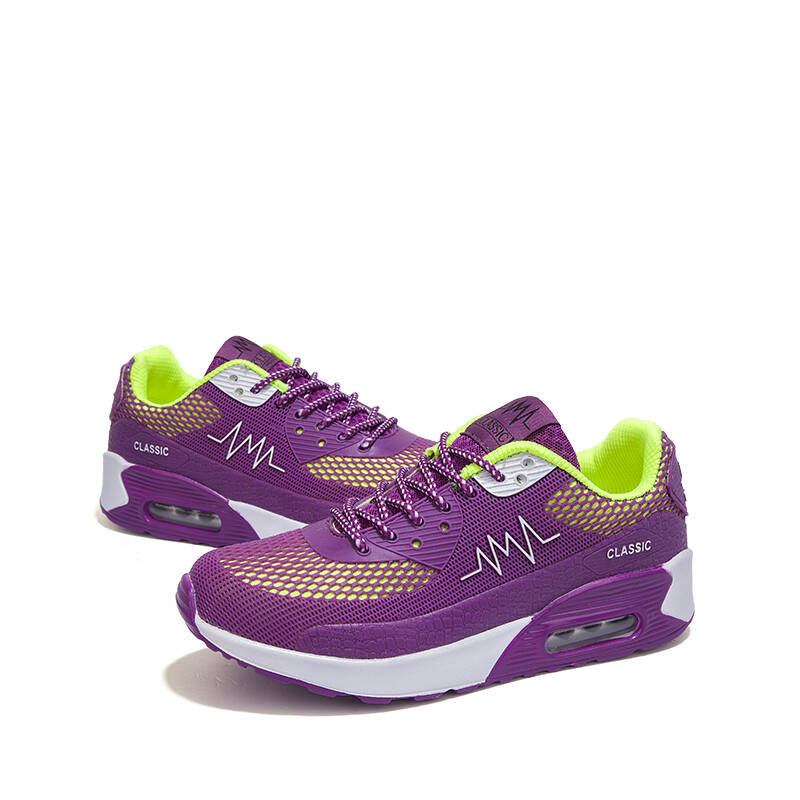max90气垫运动鞋 情侣跑步鞋 男女旅游鞋 运动鞋透气跑鞋 668 紫色 37