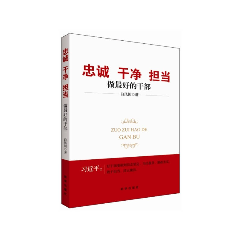 干净.担当-做最好的干部 白凤国 正版书籍