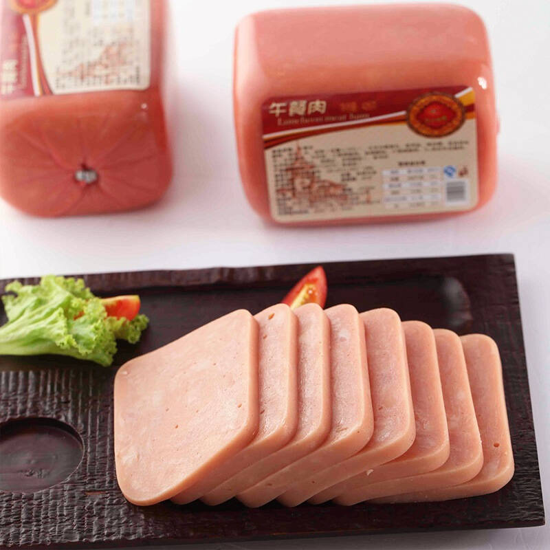 口口相传 午餐肉 方便食品 熟食午餐火腿 新包装425g*2