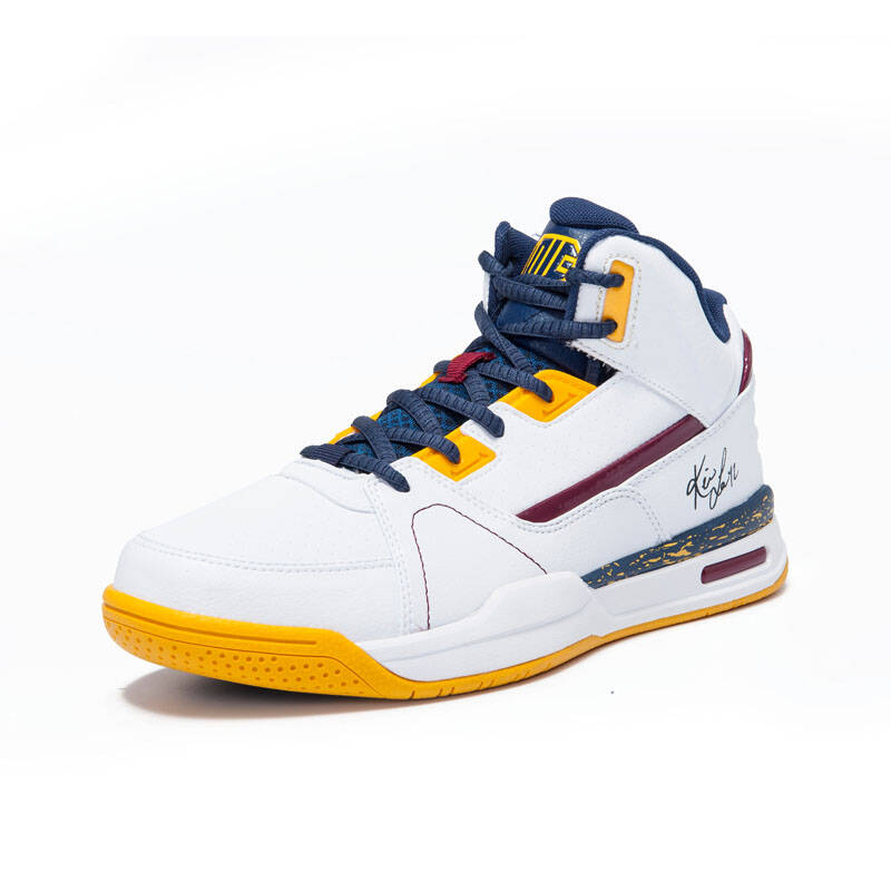 361度 男鞋季新款实战高帮篮球鞋耐磨减震运动战靴571531104 白/深紫