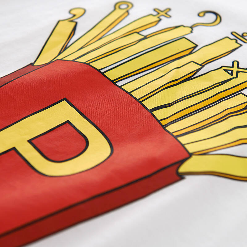 pass女装秋季新款 棉卡通假两件女学生长袖t恤6530111894 米白s