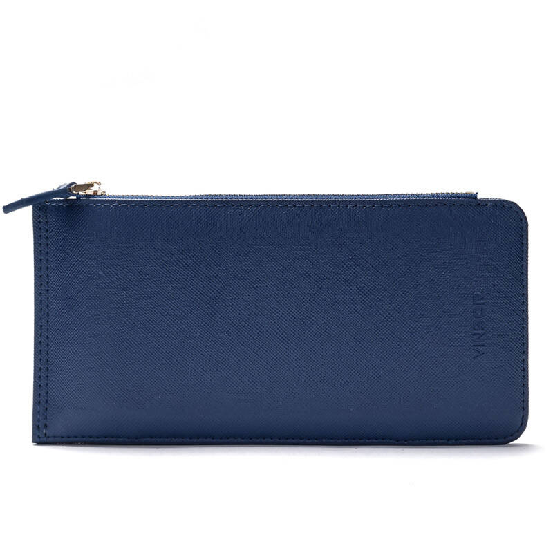 温莎vinsor 2014新款真皮女包欧美时尚女式潮流手拿包 v764p055 蓝色