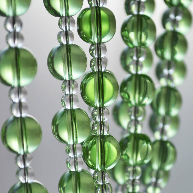 珠帘门帘水晶帘门帘隔断帘窗帘成品装饰门帘水晶珠帘玄关帘t1 绿色 0