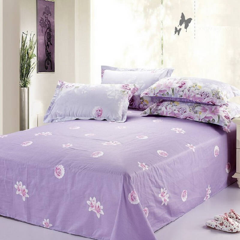 唯尔来特 纯棉单人床单单件全棉1.