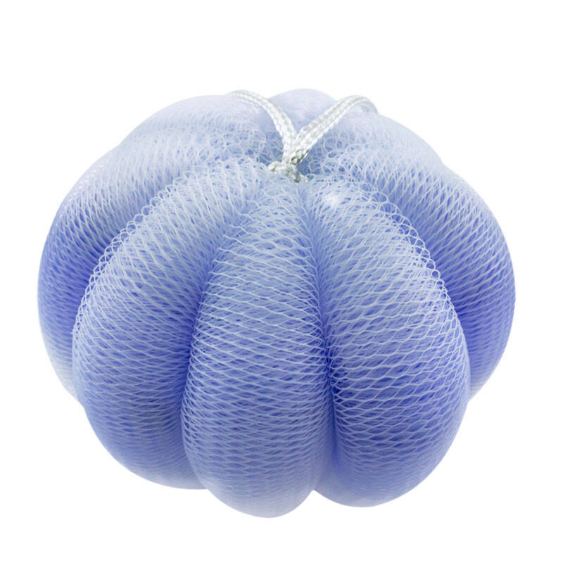 唐宗 台湾进口 柔彩南瓜沐浴球 去角质浴花 洗浴用品 蓝色