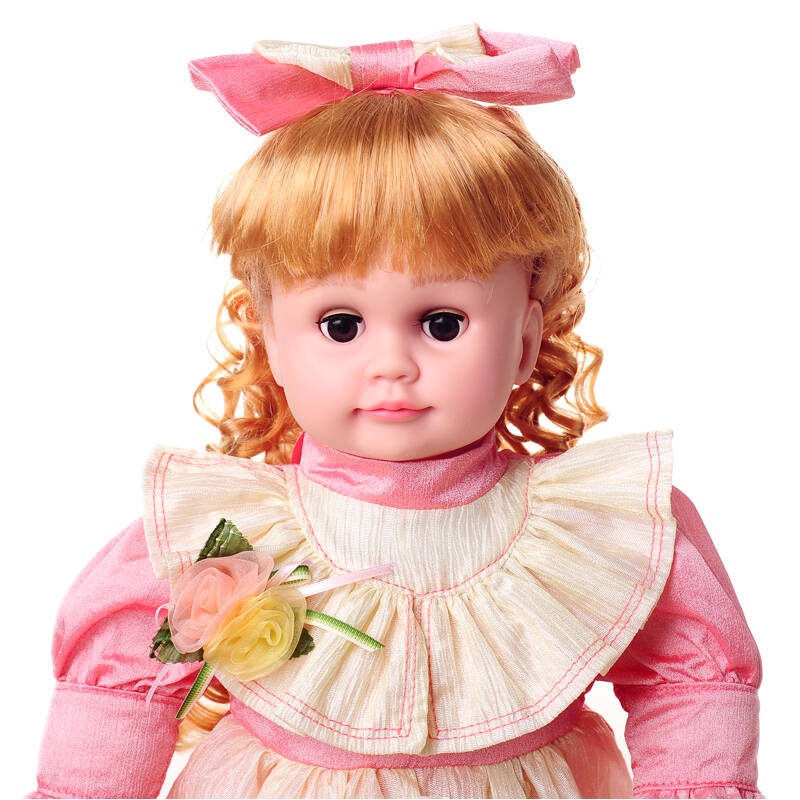 超级逗逗智能洋娃娃 眨眼动嘴对话会说话的女孩玩具儿童礼物 24047