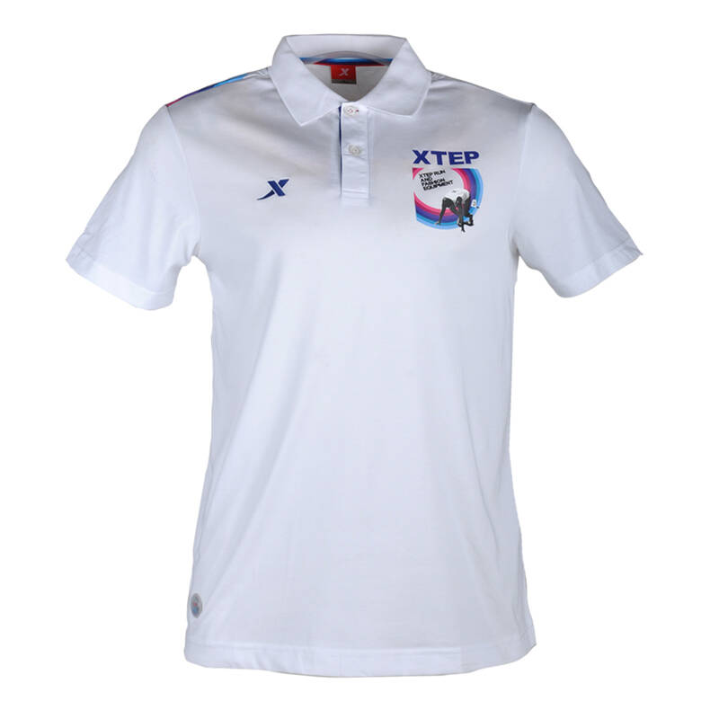 特步(xtep)男装夏季时尚运动休闲商务纯棉短袖t恤polo衫98822902018