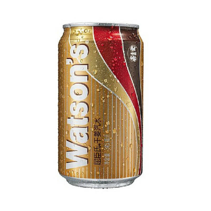 屈臣氏干姜水330ml 易拉罐苏打汽水 干姜味 鸡尾酒配料 听装含气饮料