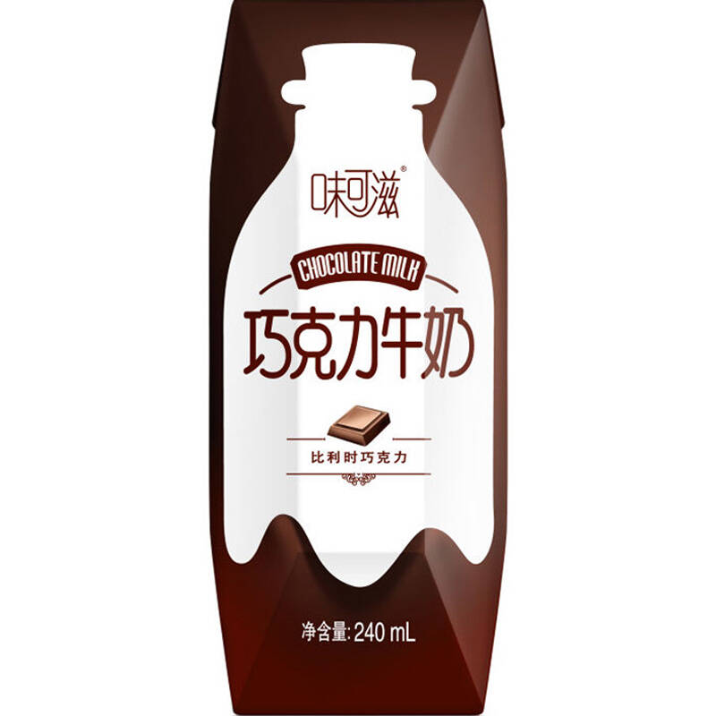 伊利味可滋巧克力牛奶240ml*12*2提 京东来点1个 - 京东