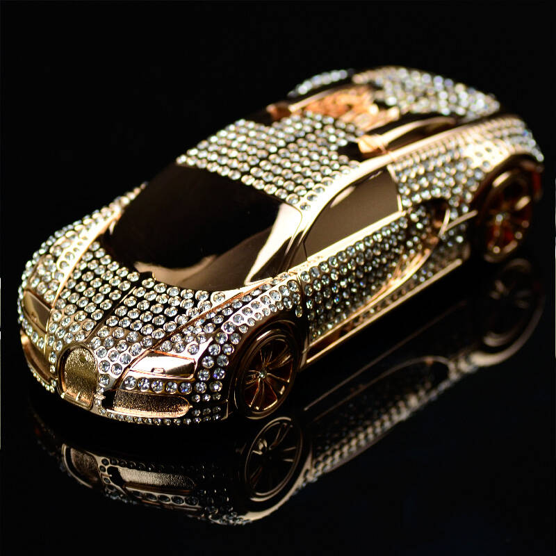 路趣 钻石车模香水座 镶钻车模 高档车模礼品 生日送礼佳品 汽车模型