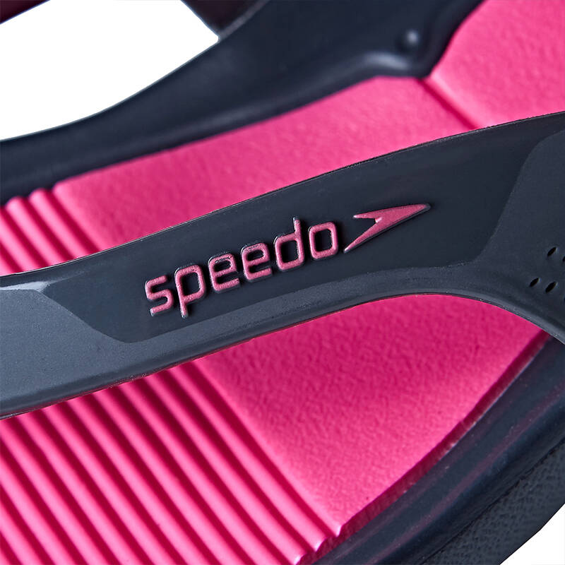 speedo速比涛拖鞋 新款游泳拖鞋女士拖鞋 防滑舒适 16新品 牵牛花紫色
