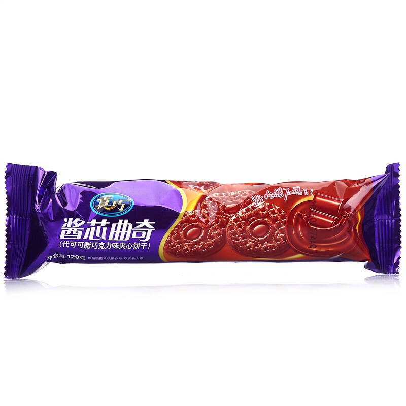 真巧 酱芯曲奇 巧克力夹心饼干 120g/袋
