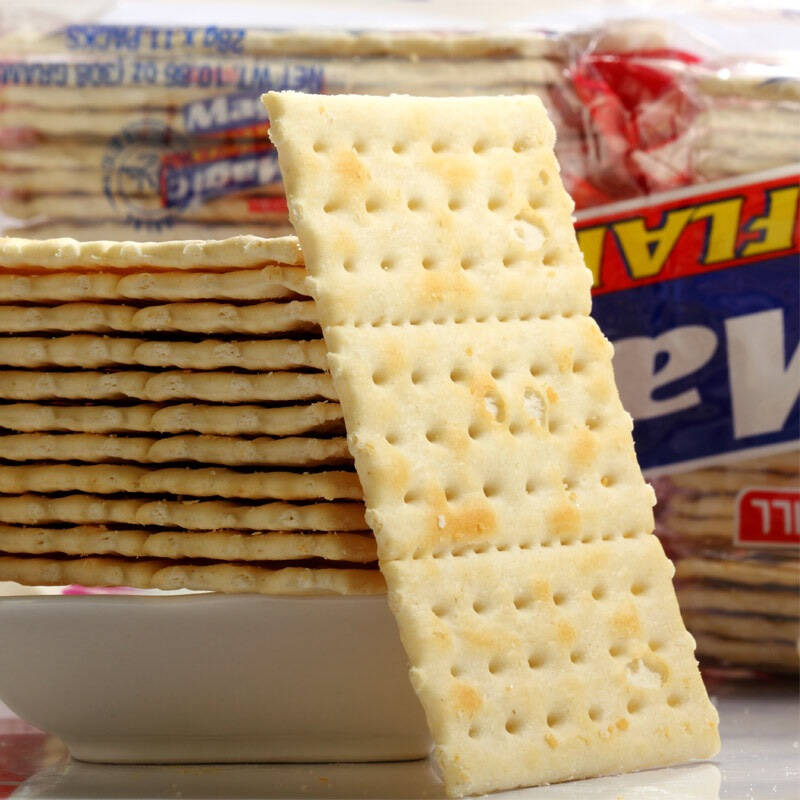 自营 菲律宾进口 珍珍麦吉 原味苏打饼干308克 休闲零食品