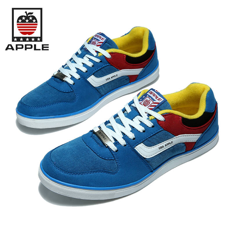 apple苹果 运动休闲鞋男鞋秋款潮流时尚板鞋8871 宝蓝 39
