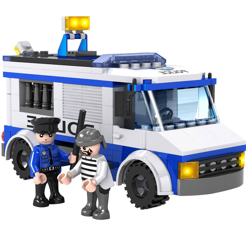 积高cogo联合反恐警察积木玩具 塑料拼装立体拼插模型城市 男孩益智