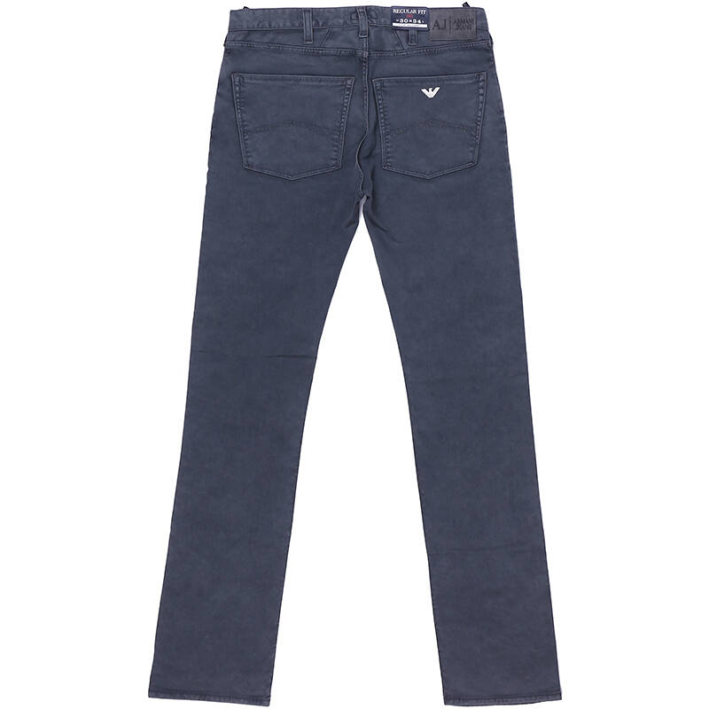 armani jeans aj 阿玛尼 男士青灰色拉链棉质牛仔裤 b6j84mv 02 30码