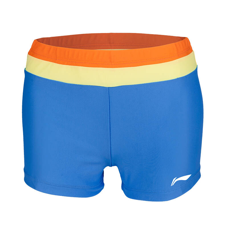 京东配送 李宁/li-ning 泳裤儿童 青少年游泳泳裤泳装游泳裤 916宝兰