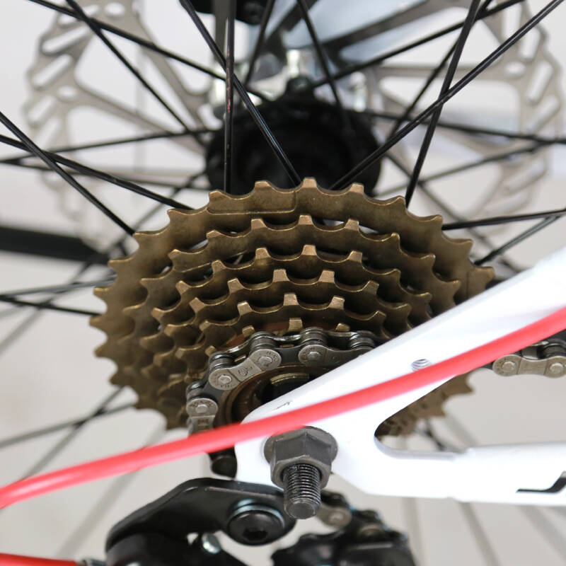 21/24速26寸 铝合金双碟刹40刀减震学生单车 黑绿色 40 刀圈 26寸高