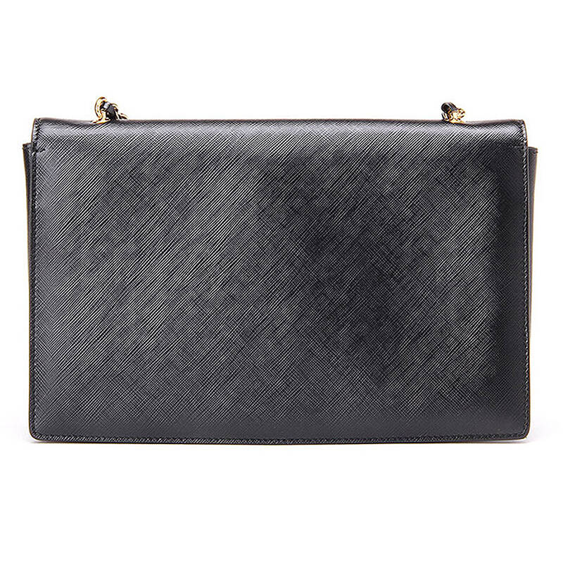 菲拉格慕(ferragamo)女士压纹牛皮单肩斜挎包 女包 21e480 黑色