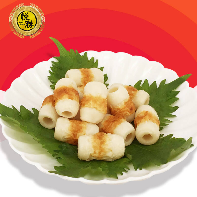 泰国进口日本豆竹轮鱼竹轮卷120g/包 12个装火锅鱼丸关东煮