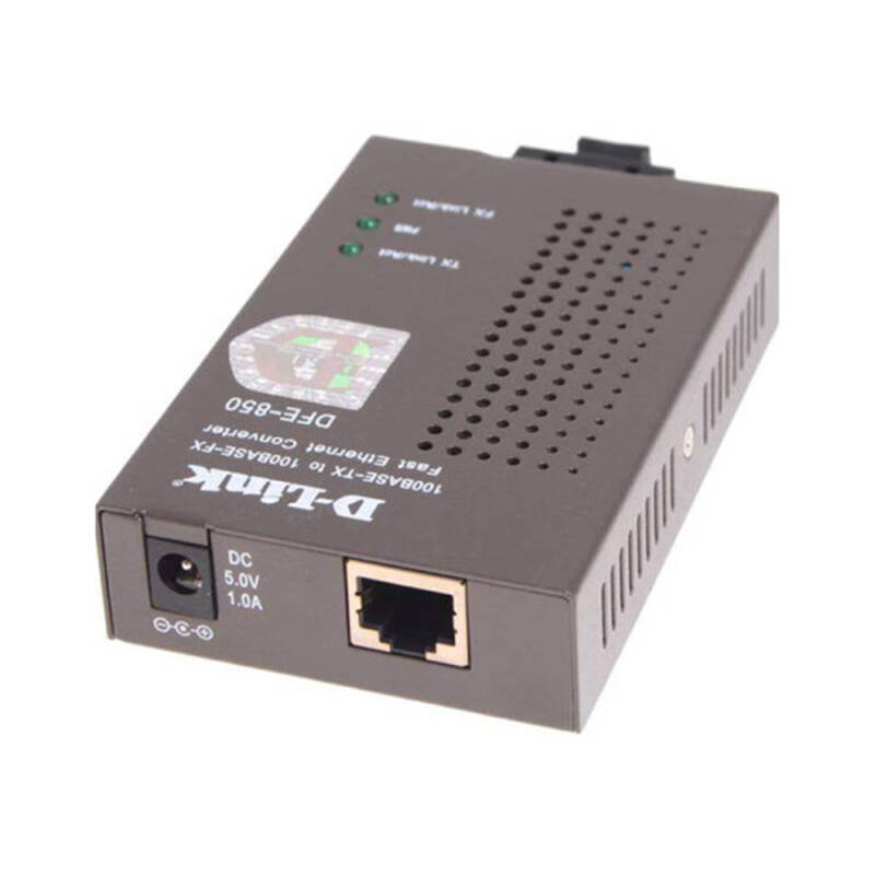 友讯(d-link)dfe-850 快速以太网多模光纤转换器 光纤收发器光电转换