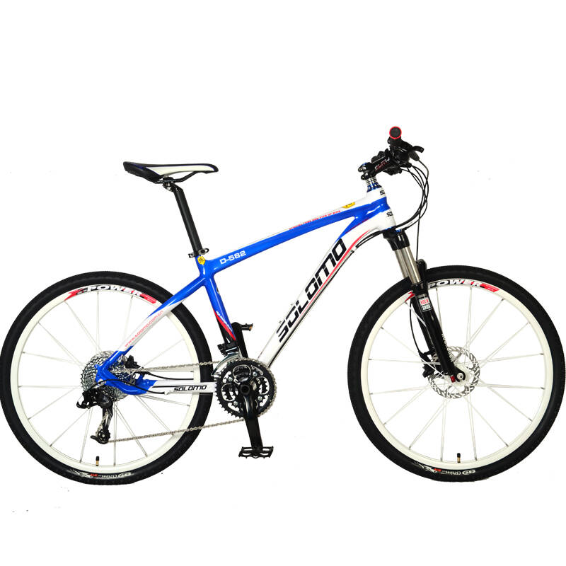索罗门solomo铝合金自行车 d582 前叉可调锁死 油压碟刹 所罗门 蓝白