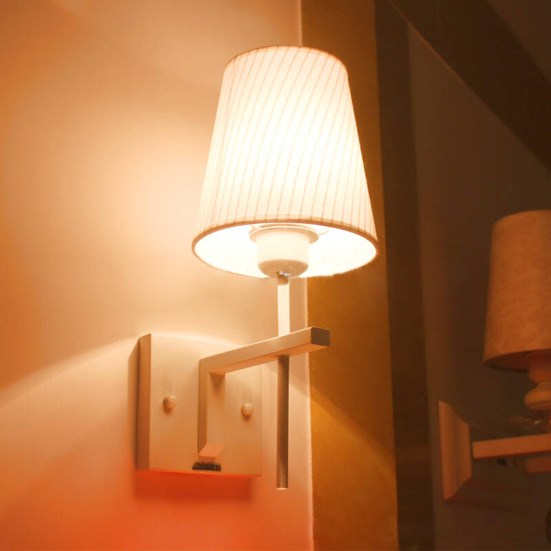 客厅壁灯卧室床头灯 简约现代装饰壁灯 磨砂烤漆白色时尚 白色 - 京东
