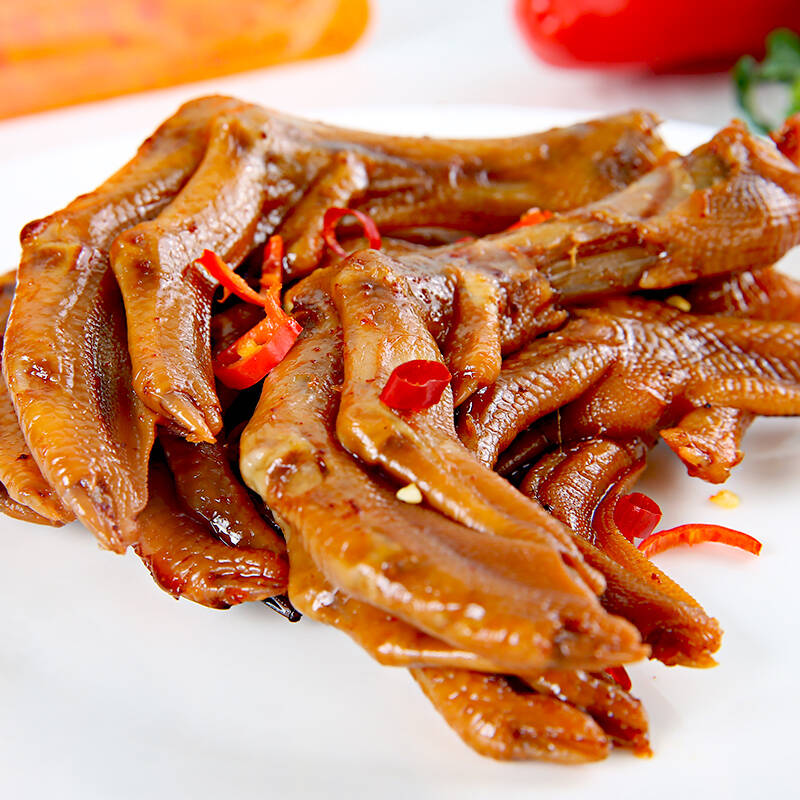 g休闲零食新鲜熟食鸭爪卤味美食小吃冰袋保鲜江西特产 锁鲜装鸭掌150g