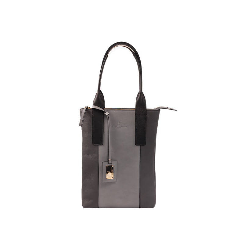 henry fischer 亨利世家 女式单肩包粉色挎包购物袋 灰色