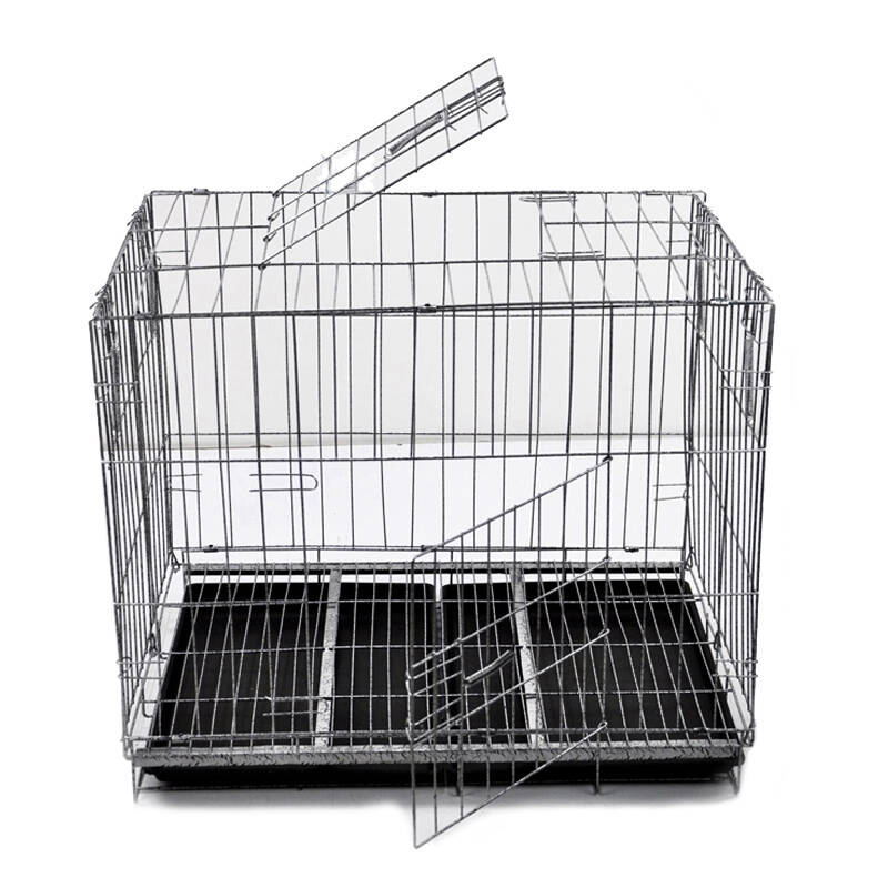 宠物笼子 铁丝围笼围栏 狗笼子 中小型犬泰迪铁笼 猫犬专用 xxl/长85*