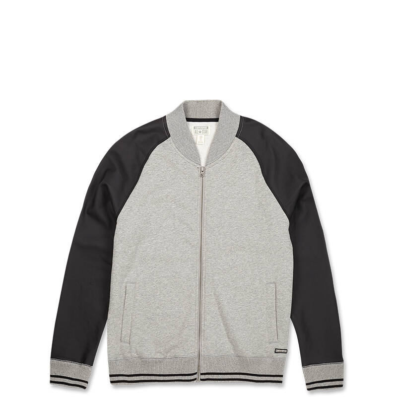 converse匡威官方 立领棒球服开衫 13461c 纹理灰色/13461c035 xxl