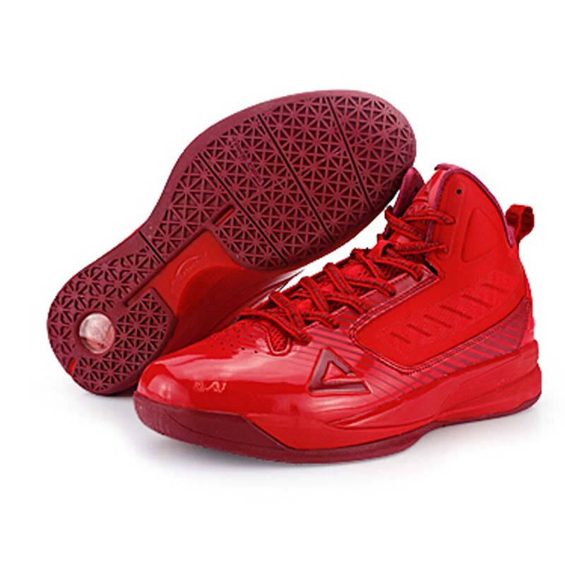 peak/匹克 新款战靴速鹰天行者减震耐磨防滑高帮篮球鞋 e34001a 大红