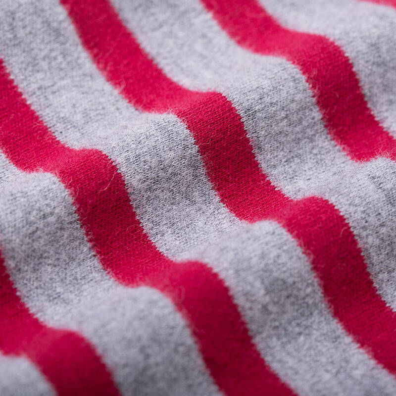 (disney) 新品童装婴儿高腰护肚纯棉宝宝条纹休闲长裤153k675 红灰 18