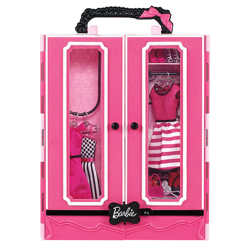 【京东超市】芭比(barbie)女孩娃娃玩具礼盒 梦幻衣橱dky31