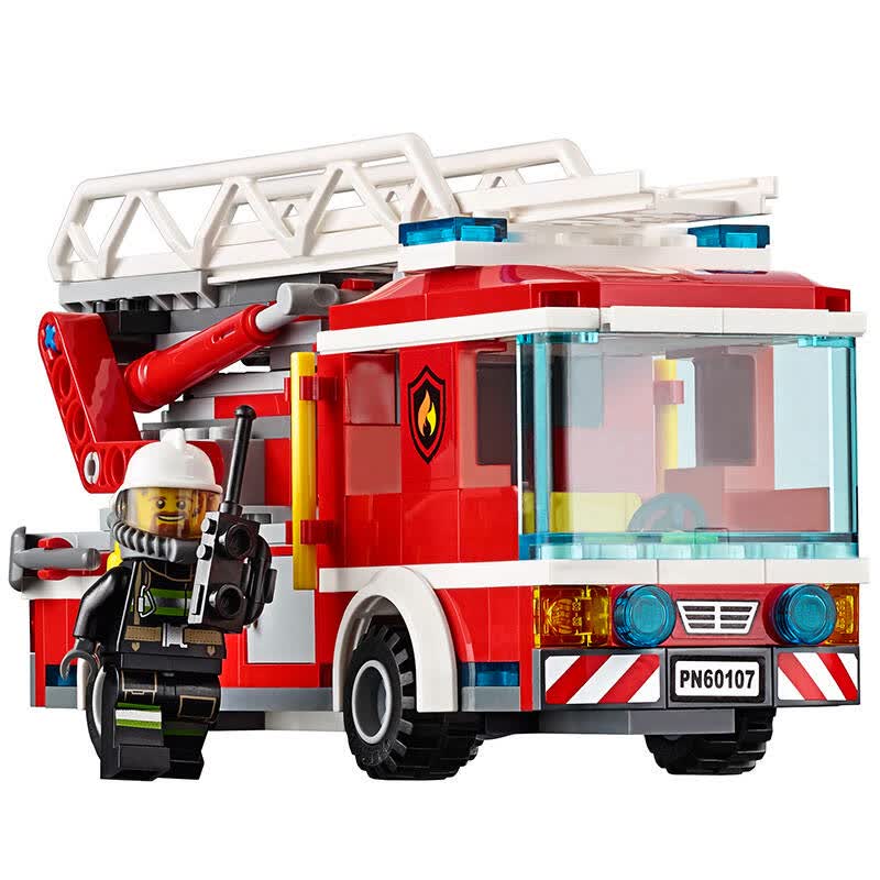 【京东超市】乐高 (lego) city 城市消防安全系列 云梯消防车 60107